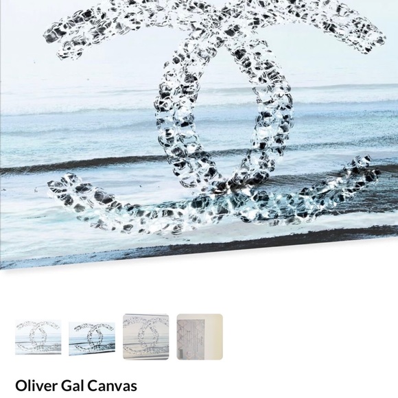 Oliver Gal Canvas in white frame